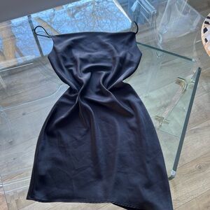 Topshop Black Asymmetrical Dress